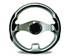MISSILE CALYPSO 360MM 3SPK SILVER & BLACK LEATHER