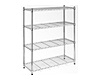 Modular Chrome Wire Storage Shelf 900 x 350 x 1800 Steel Shelving