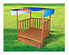 Kids Wooden Playhouse with Sandbox