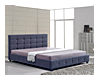 Linen Fabric King Deluxe Bed Frame Grey