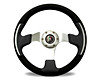 RACER III 350MM 3SPK BLACK/GREY LEATHER WITH DRESS RING