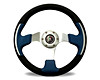 RACER III 350MM 3SPK BLACK/BLUE LEATHER WITH DRESS RING