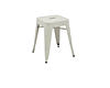 Set of 4x 45cm Tolix Retro Reproduction Cafe Bar Stools - White