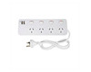 Arlec 4 Outlet Surge Protected Powerboard With USB Charger