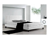 Double PU Leather Bed Frame White