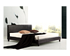 King PU Leather Bed Frame Black