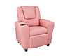 PU Leather Kids Recliner with Drink Holder
