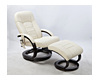 PU Leather Massage Chair Recliner Ottoman Lounge Remote