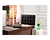 PU Leather Single Bed Deluxe Headboard Bedhead - Black