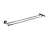 Double Classic Chrome Towel Bar Rail Bathroom