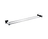 Double Classic Chrome Towel Bar Rail Bathroom