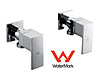 Chrome Laundry Washing Machine Stops Mixer Tap Set w/ WaterMark